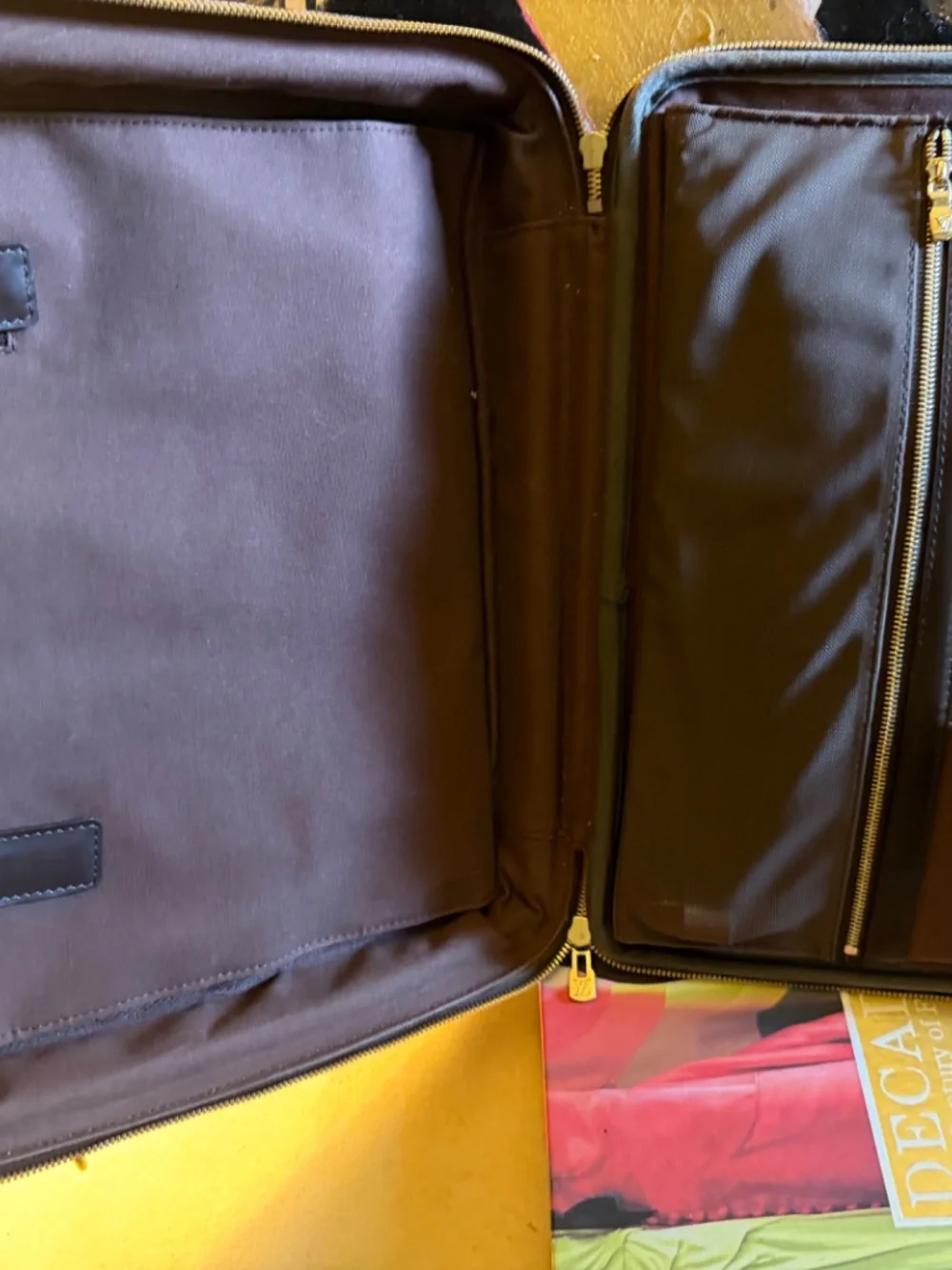 Louis Vuitton Damier Ebene Sabana laptop bag